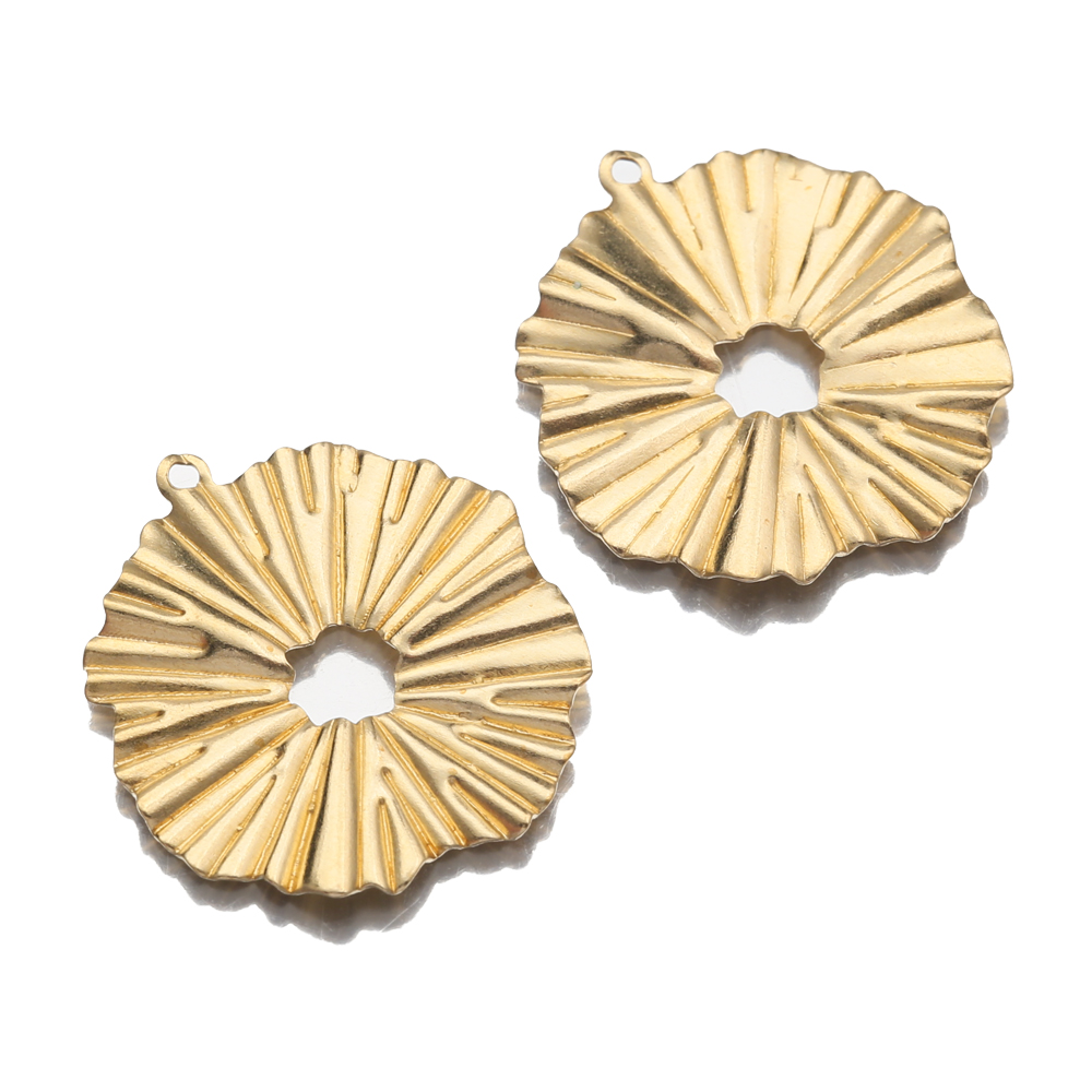 Vintage Fashion Earrings - 20 sztuk/partia mosiądz słońce kwiaty Charms