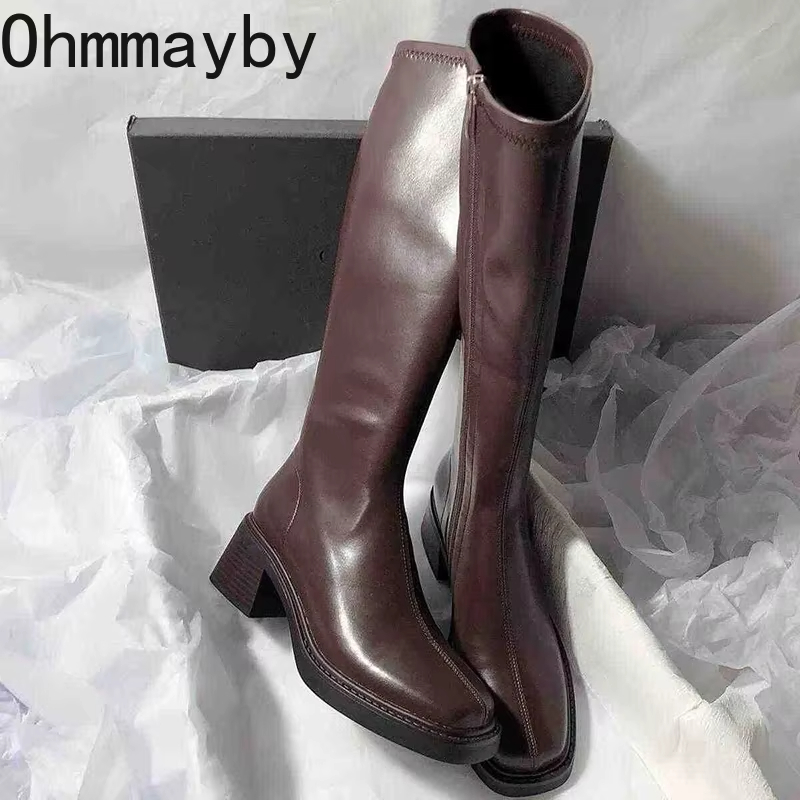 Vintage Style Women Fashion - Vintage gruby obcas damskie buty do