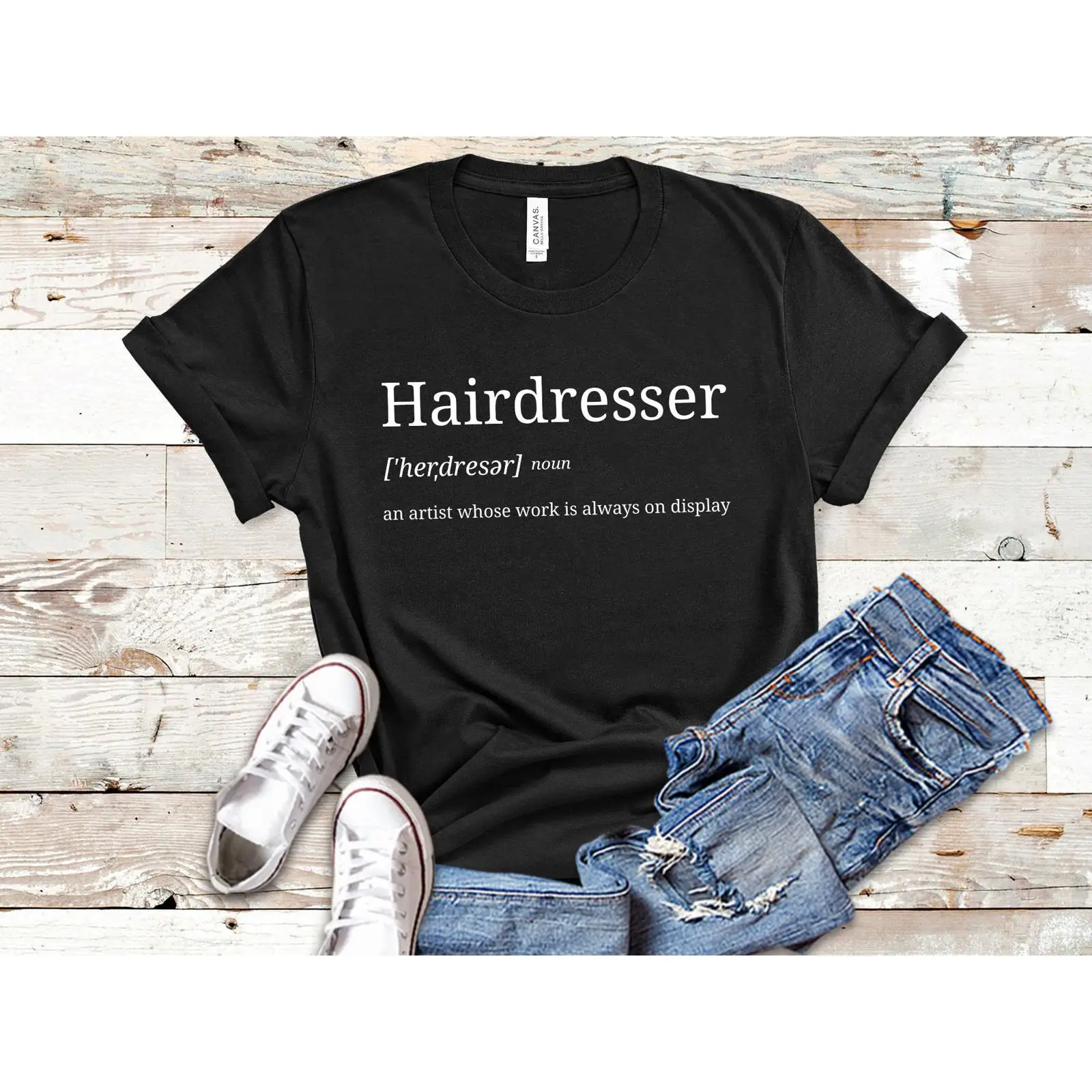 Vintage Fashion Quotes Short - Koszulka Fryzjerska Fryzjer Fryzjerka Do Cytatu