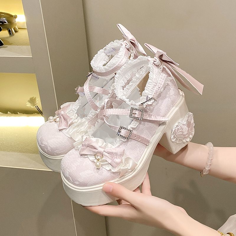 Vintage Style Women Fashion - Grube platformy Mary Jane Damskie buty