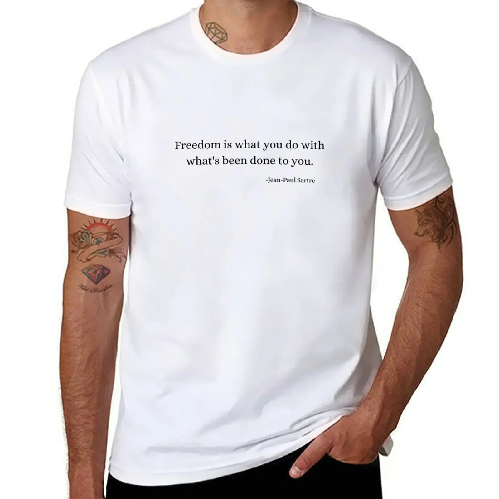 Vintage Fashion Quotes Short - Koszulka z cytatem z filozofii historii: