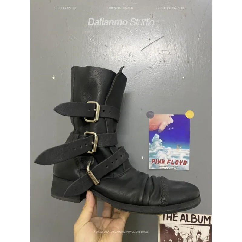 Męskie buty motocyklowe ze skó – Vintage Style Women Fashion recenzja i cena