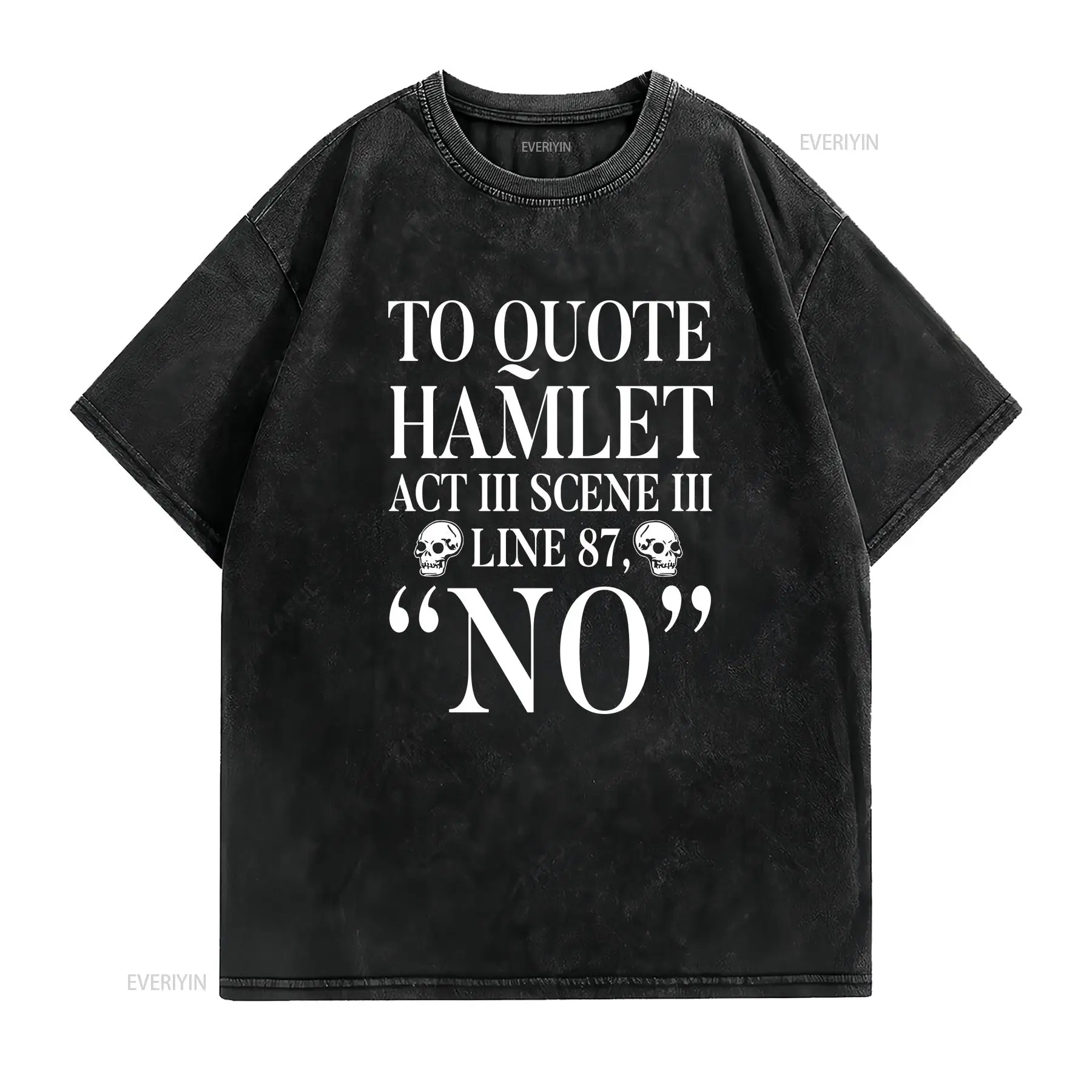 Koszulka z cytatem z Hamleta S – Vintage Fashion Quotes Short recenzja i cena