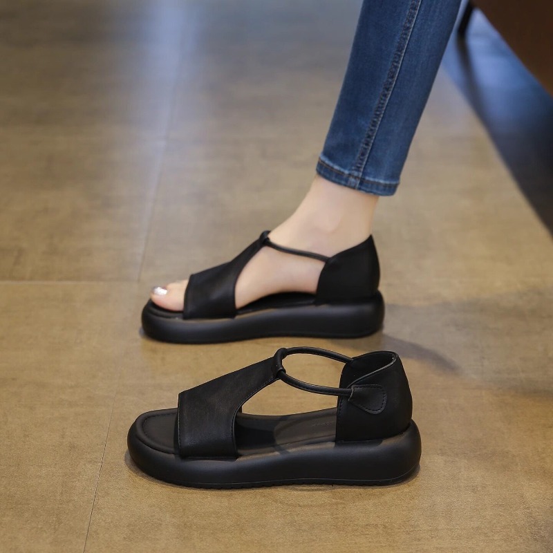 Płaskie sandały damskie, nowy  – Vintage Style Women Fashion recenzja i cena