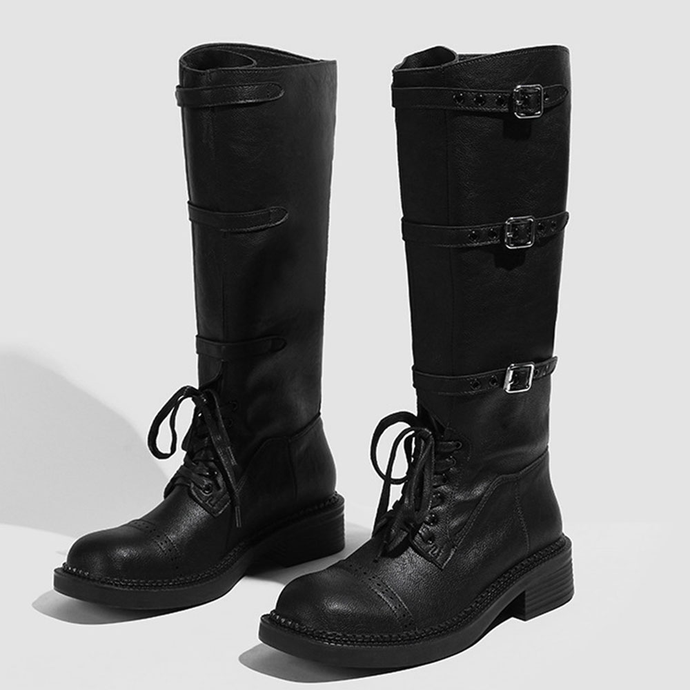 Damskie kozaki za kolano w sty – Vintage Style Women Fashion recenzja i cena