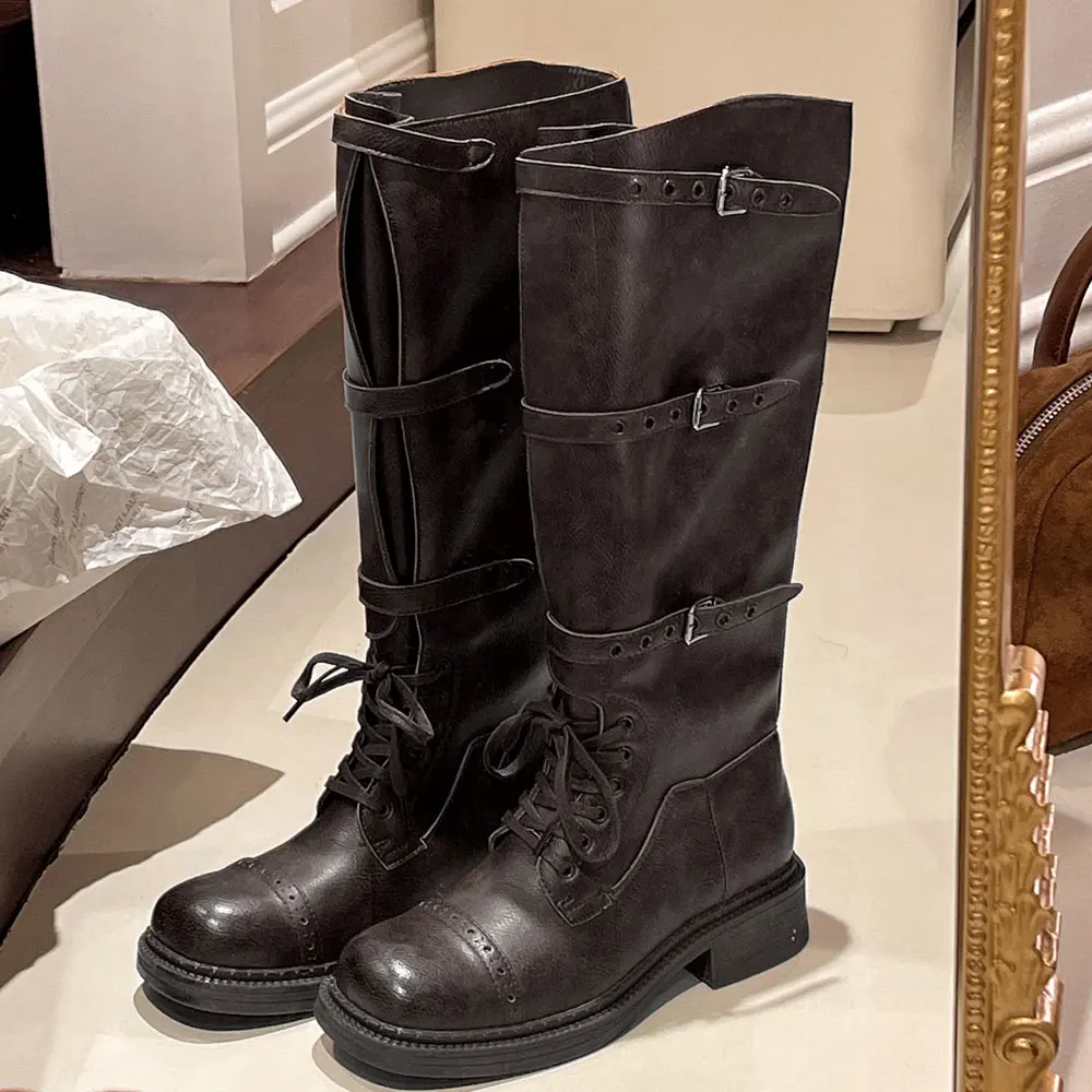 Damskie kozaki za kolano w sty – Vintage Style Women Fashion recenzja i cena