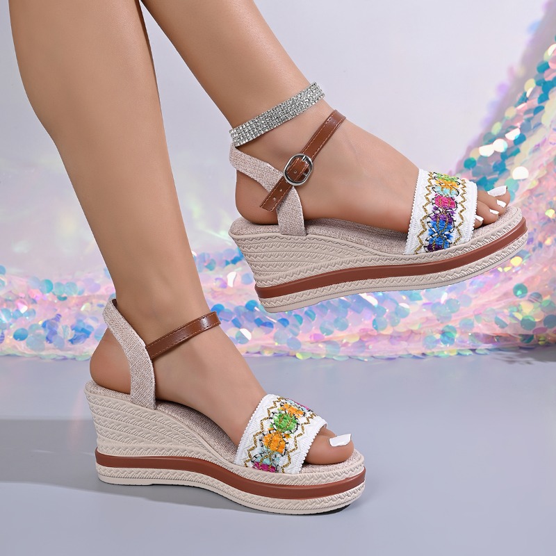 Letnie damskie klapki na obcas – Vintage Style Women Fashion recenzja i cena