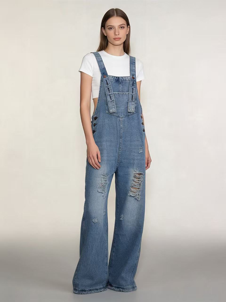 Modne retro dżinsowe ogrodnicz – Vintage Fashion Jeans recenzja i cena
