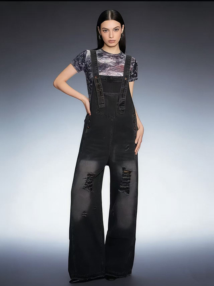 Modne retro dżinsowe ogrodnicz – Vintage Fashion Jeans recenzja i cena