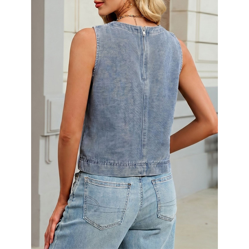 Benuynffy Casualowa Okrągła De – Vintage Fashion Jeans recenzja i cena