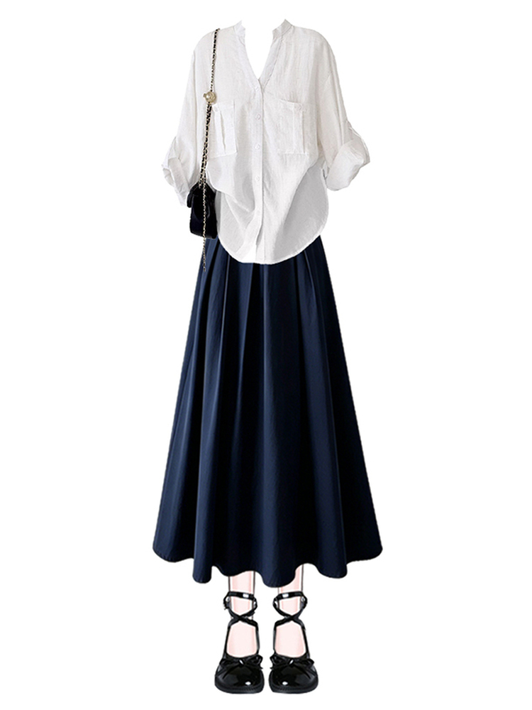 Luźna koszula z długim rękawem – Vintage Fashion Collection recenzja i cena