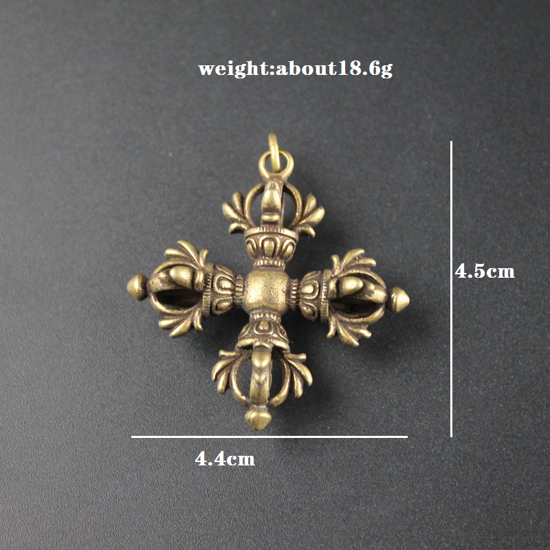 Miedź Buddyzm Dorje Cross Vajr – Vintage Fashion Collection recenzja i cena