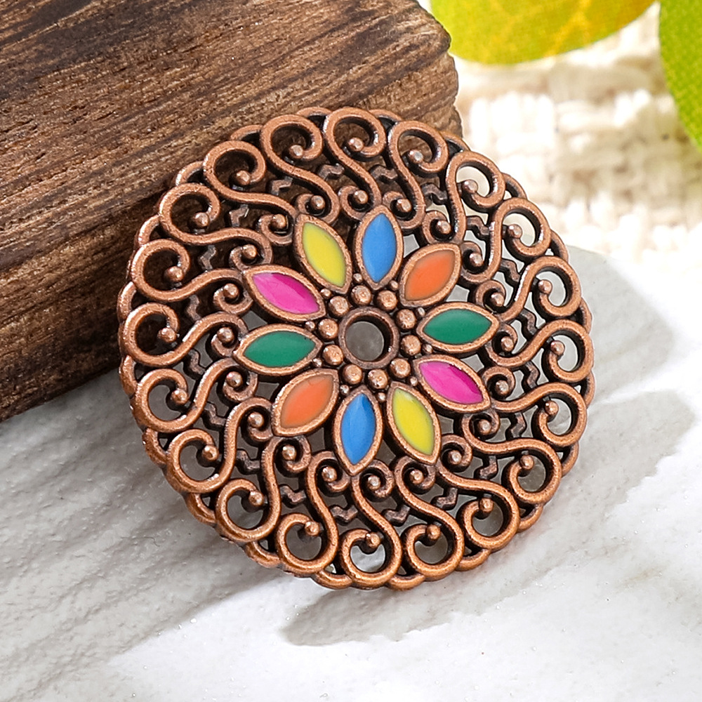 Vintage Miedziano-brązowe emal – Vintage Fashion Earrings recenzja i cena