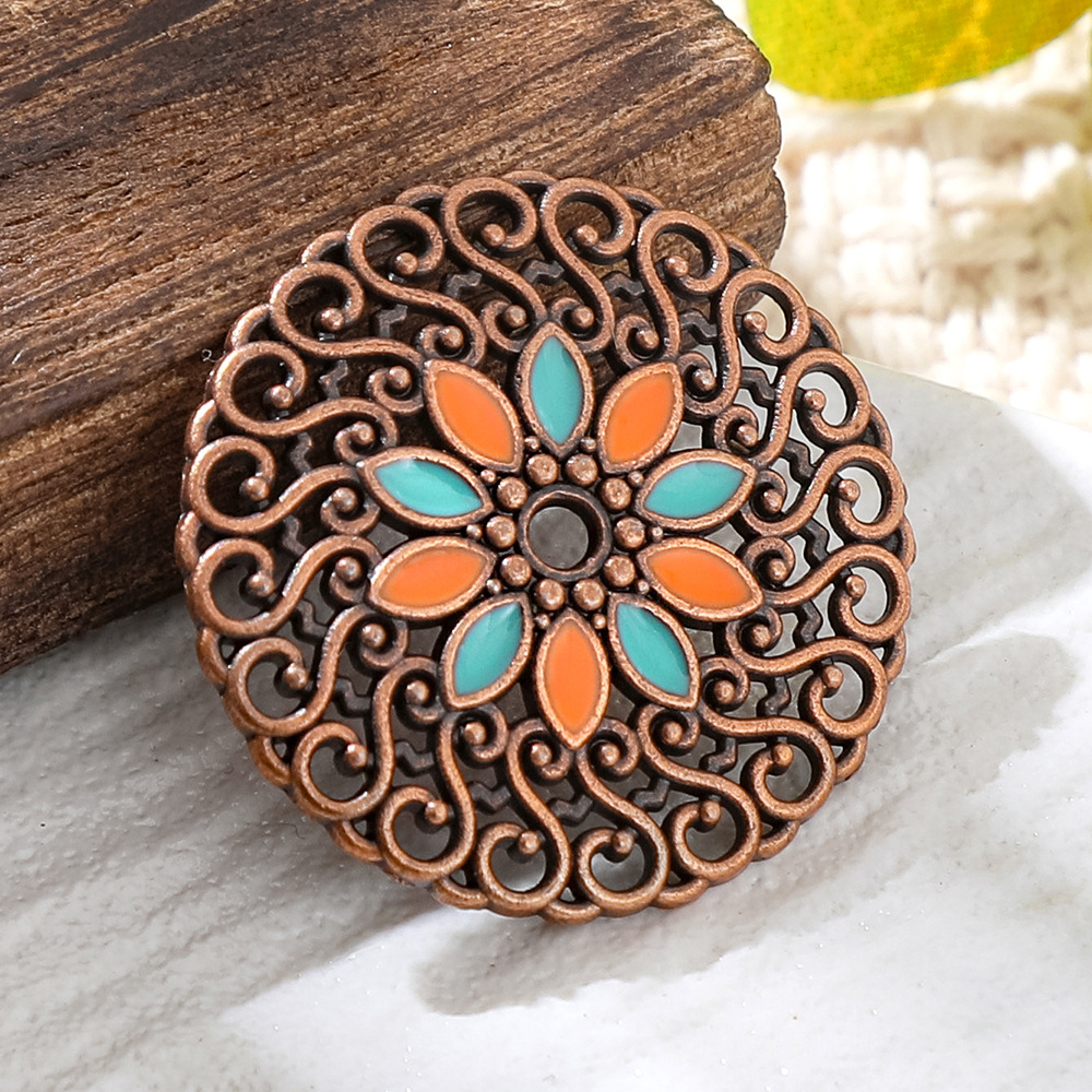 Vintage Miedziano-brązowe emal – Vintage Fashion Earrings recenzja i cena